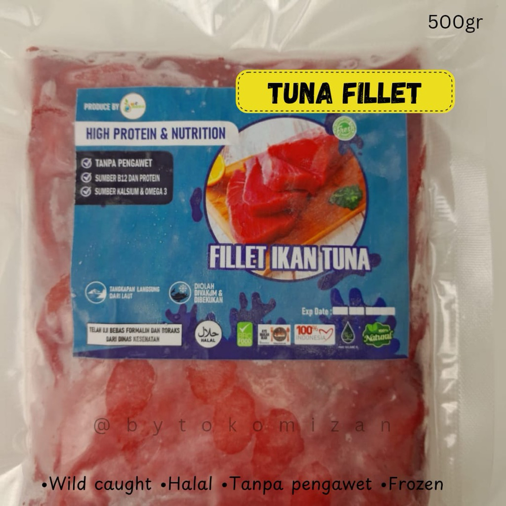 

Fillet Tuna | Ikan Tuna tanpa duri @pureorganik Tangkapan Liar Halal 500gr