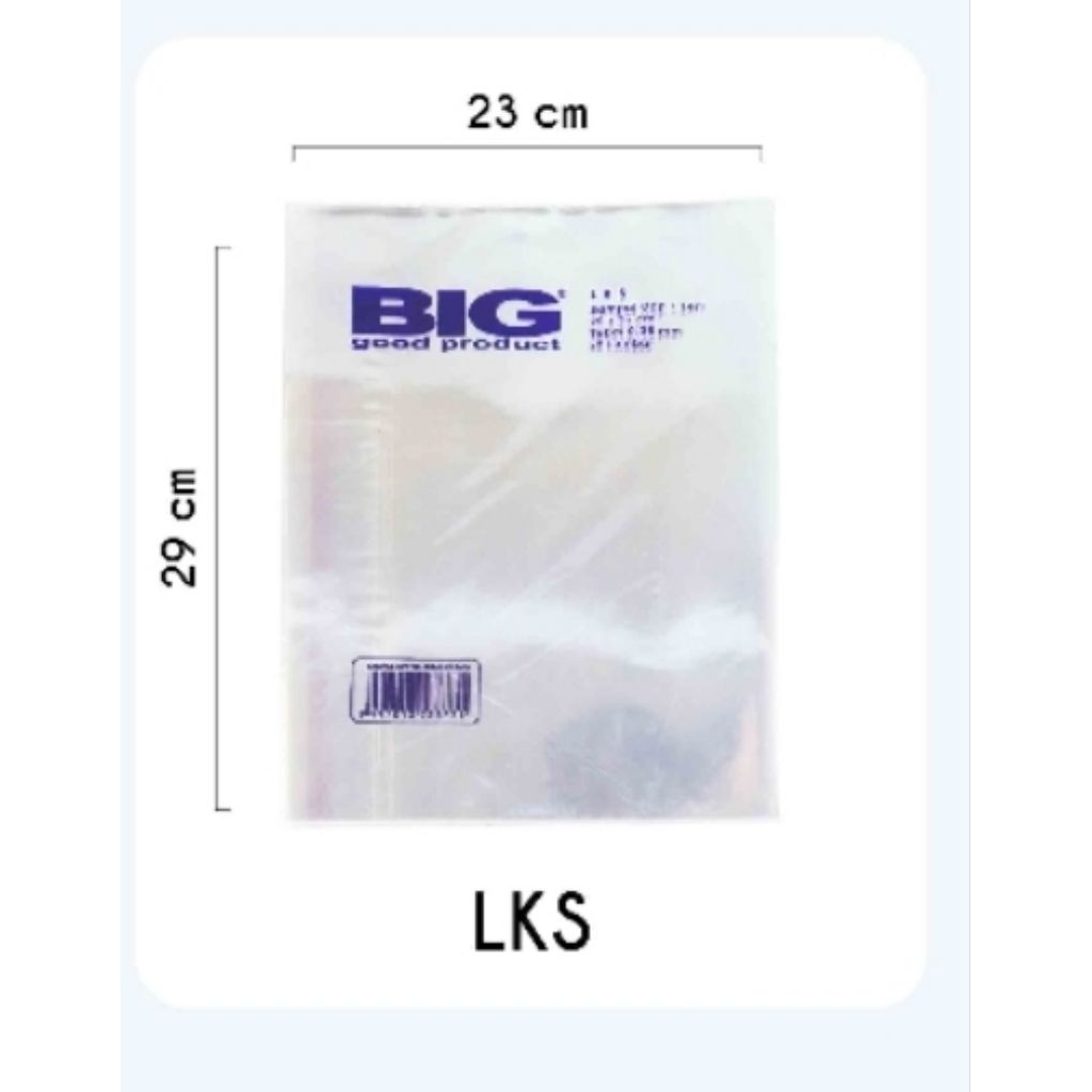 

Sampul plastik ukuran LKS merk benefit 1 pak isi 25