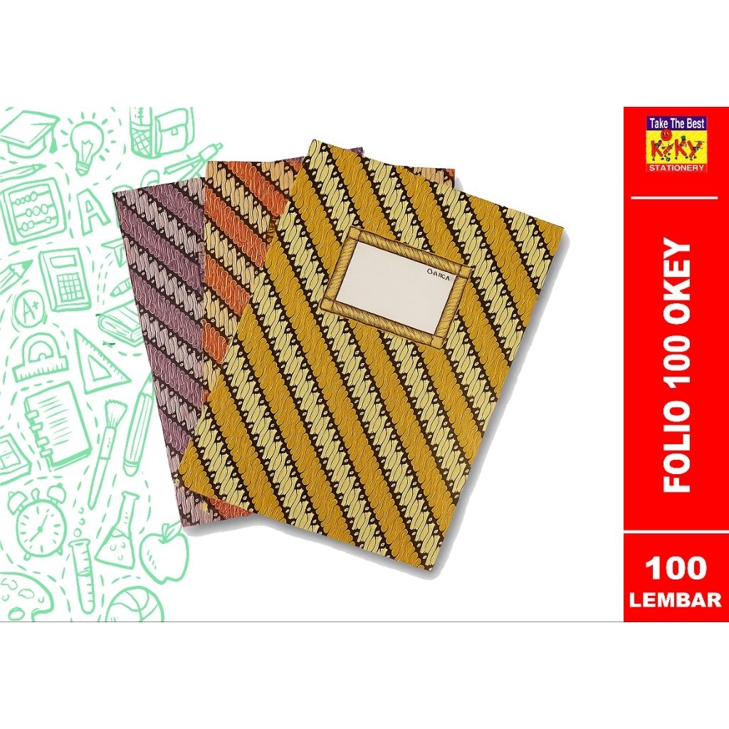 

BUKU FOLIO OKEY HARDCOVER 100 LEMBAR