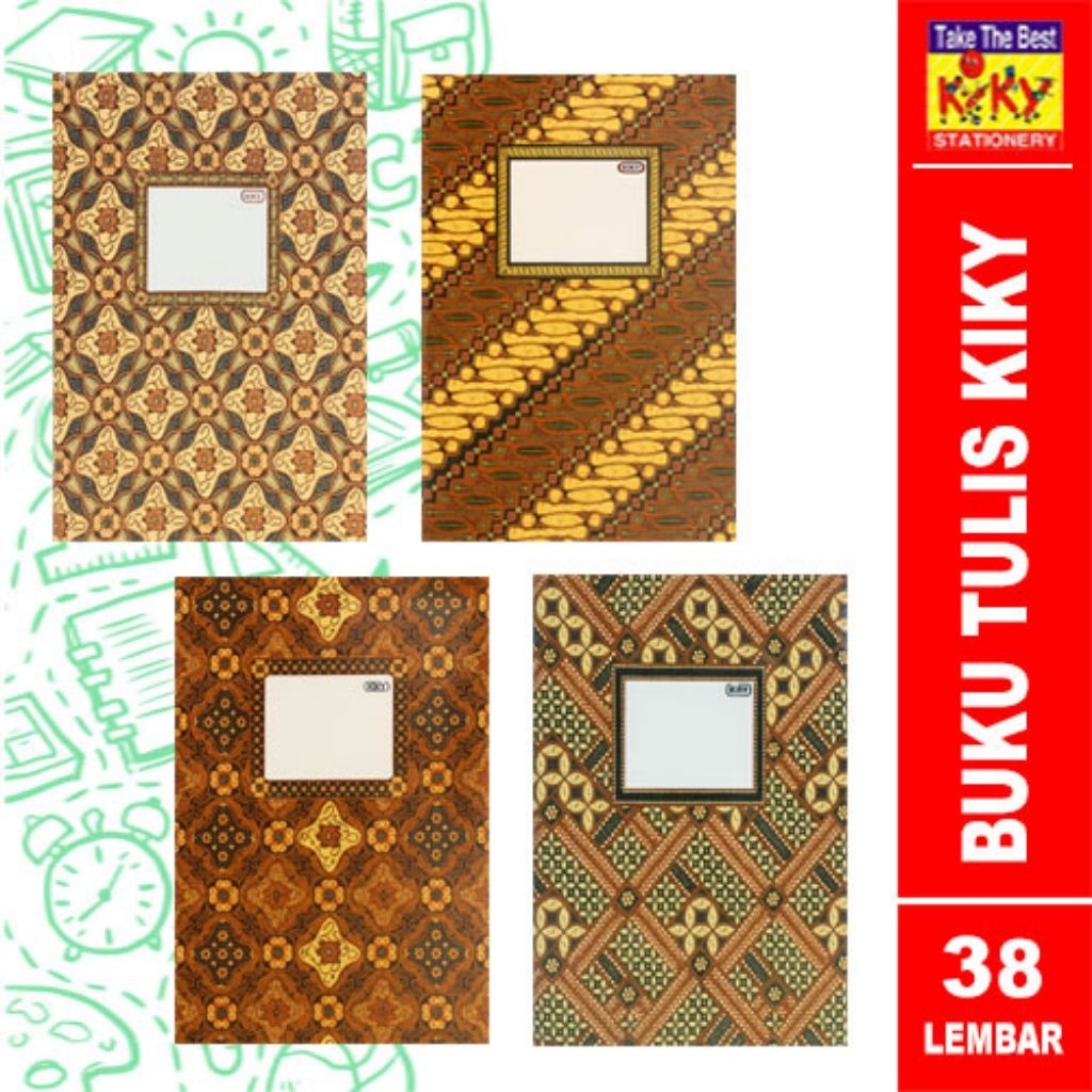 BUKU TULIS KIKY BATIK  38 LEMBAR (PAK)/BUKU SEKOLAH KIKY
