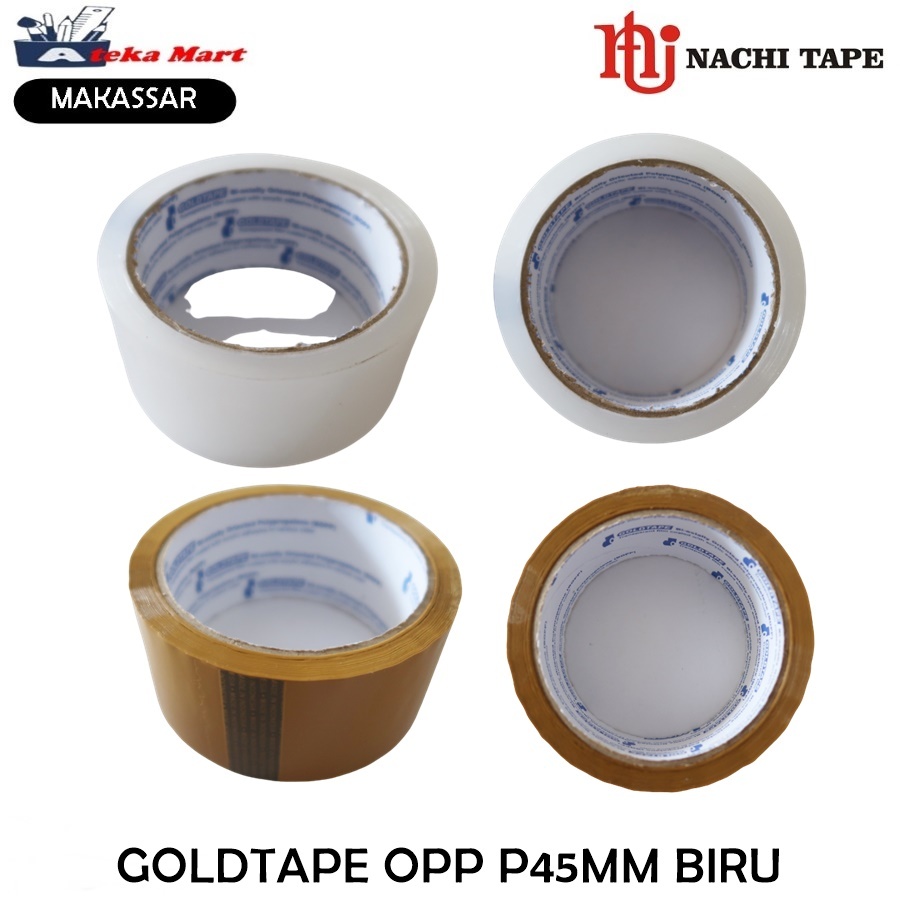 

[1 ROLL] NACHI OPP 46 BIRU ISOLASI DUS GOLTAPE