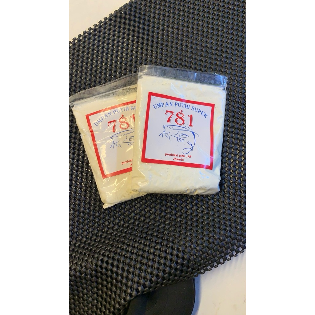 pelet putih 781 AF jakarta/umpan ikan mas