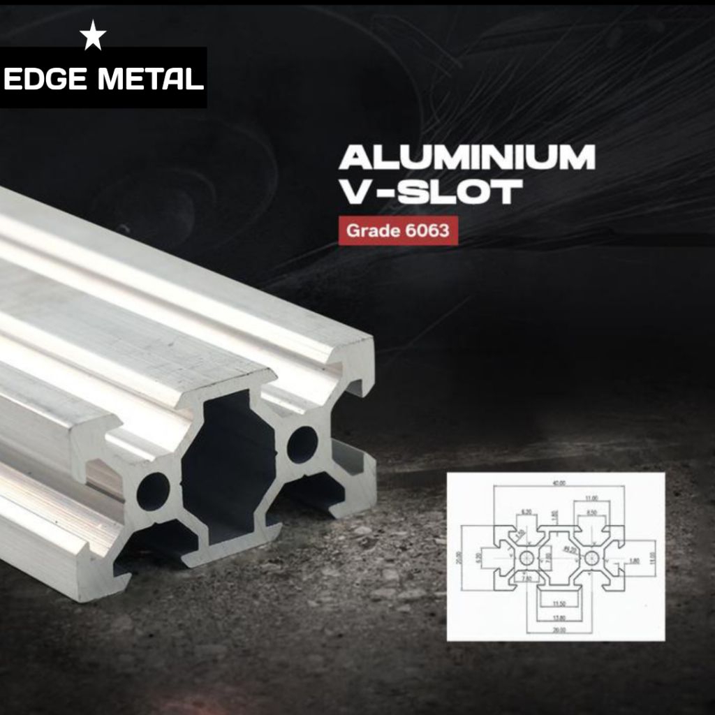 aluminium profil V slot 2040 | aluminium CNC track T slot convenyor