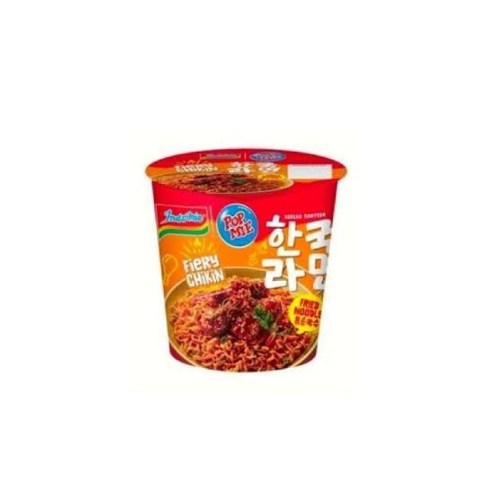 

5 PCS POP MIE CUP KOREAN FIERY CHIKIN FRIED NOODLE 71 GRAM