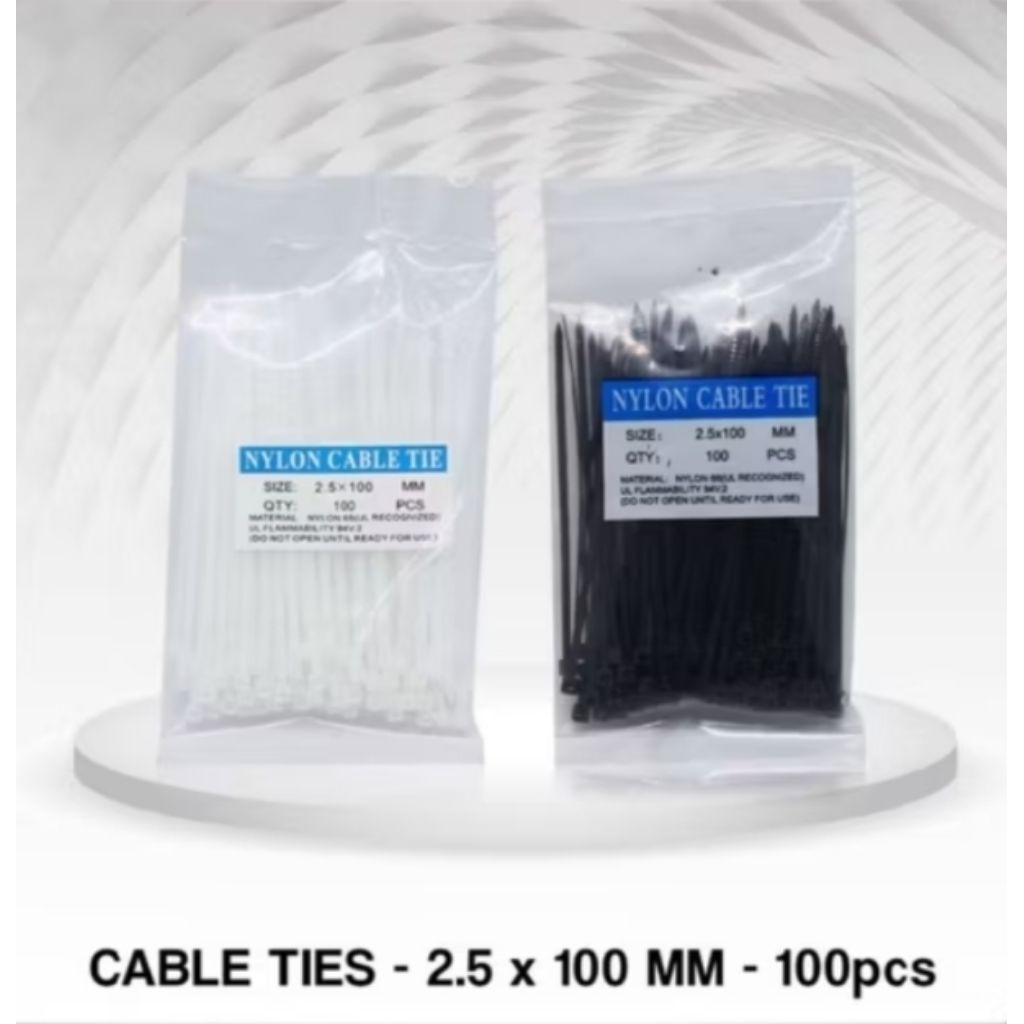 

Isi 100pcs, Kabel Ties Panjang 10cm