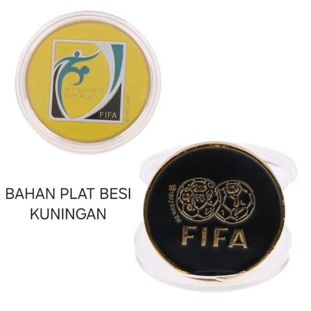 Koin Wasit FIFA / Koin Toss Wasit Bahan Plat Besi