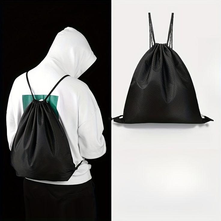 Tas Ransel Serut Polos Dewasa Olahraga - Tas String Bag Olahraga Futsal