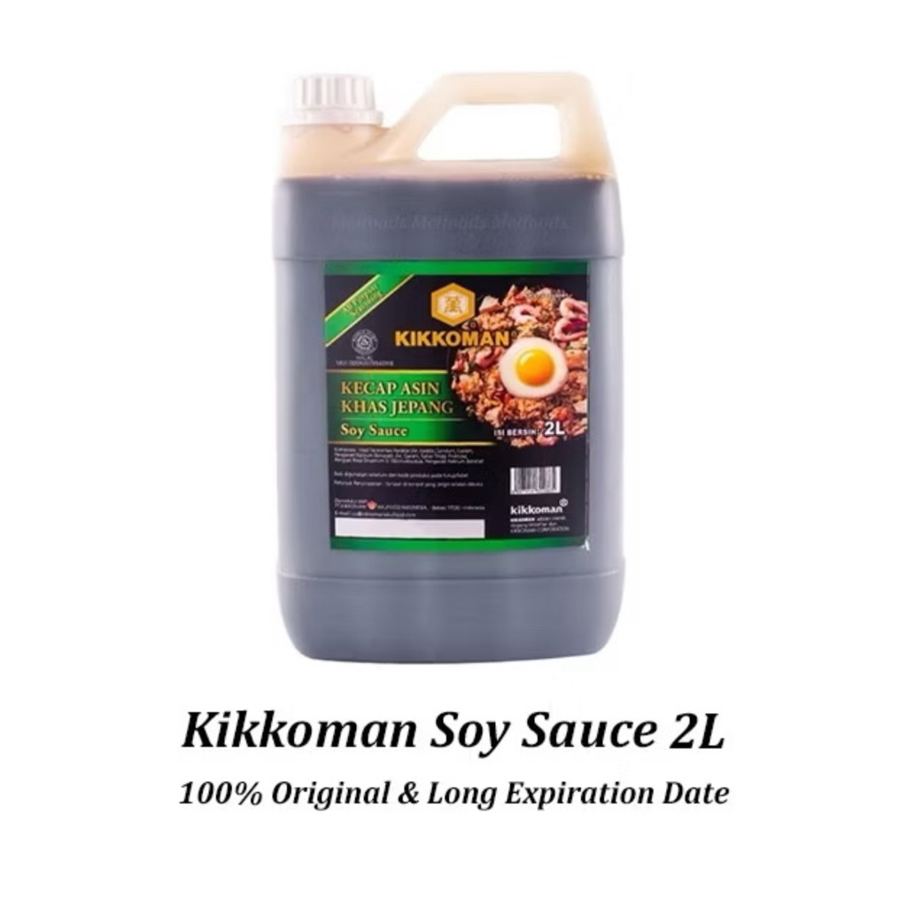 

Kikkoman Kecap Asin Jepang 2 Liter - Soy Sauce Halal | Rasa Autentik & Original
