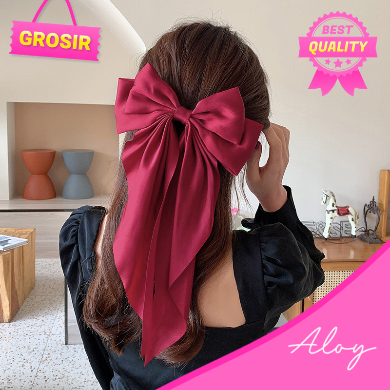 GROSIR JR-A011 Jepitan Rambut Lucu Ekor Panjang Korea Style Aksesoris Rambut Wanita Hairclip Korea J