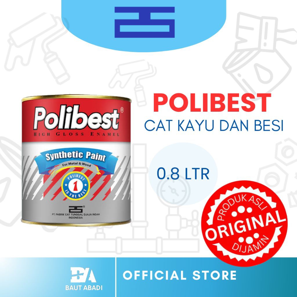 Cat Kayu dan Besi Polibest 1 kg