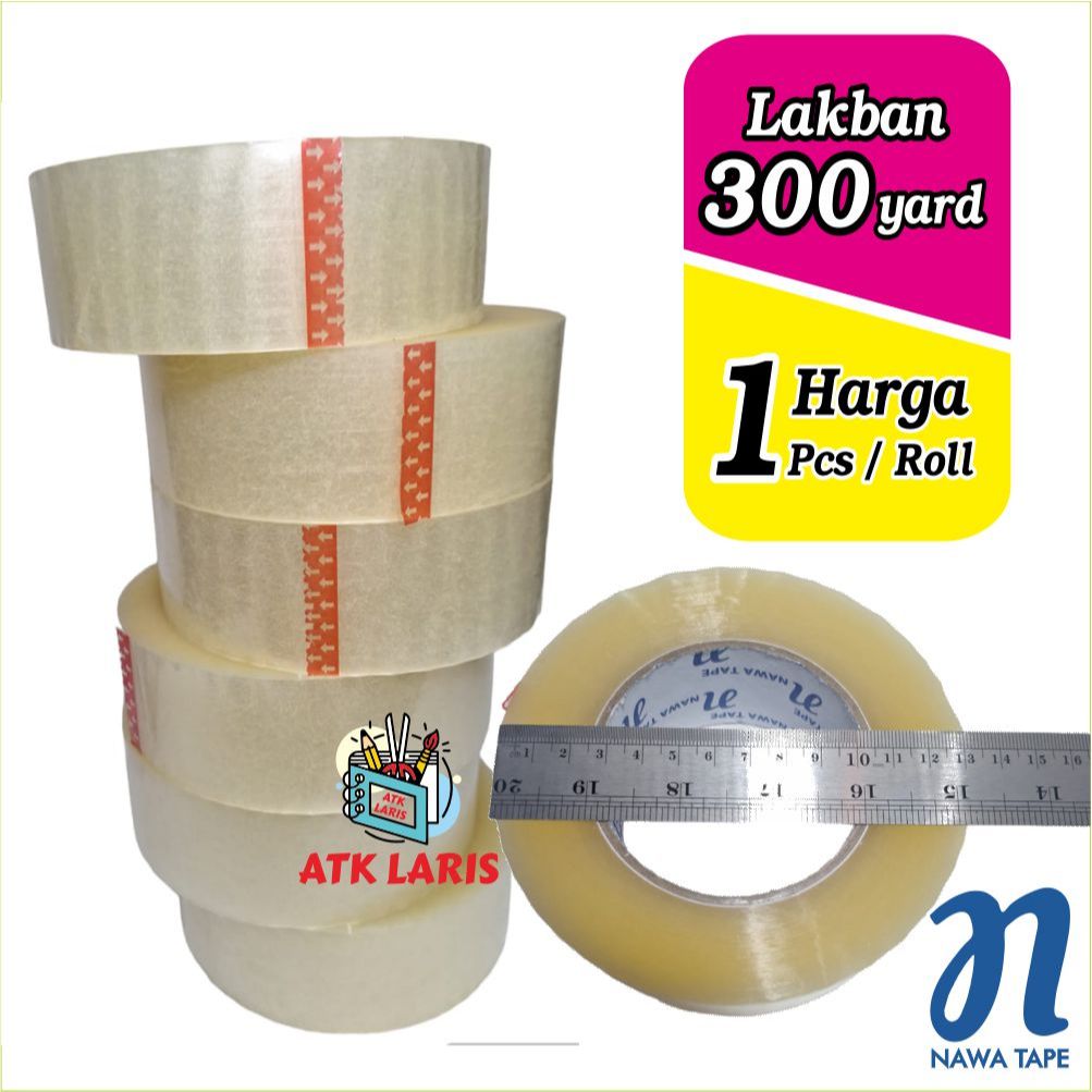 

LAKBAN BENING MURAH, TAPE LAKBAN COKLAT LAKBAN JUMBO PANJANG 300 YARD Harga 1 PCS