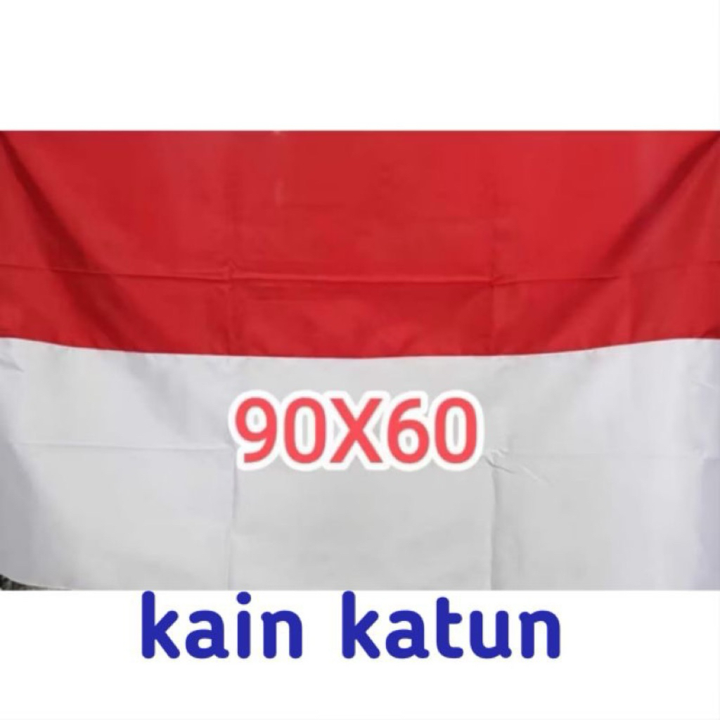 bendera merah putih katun 90x60