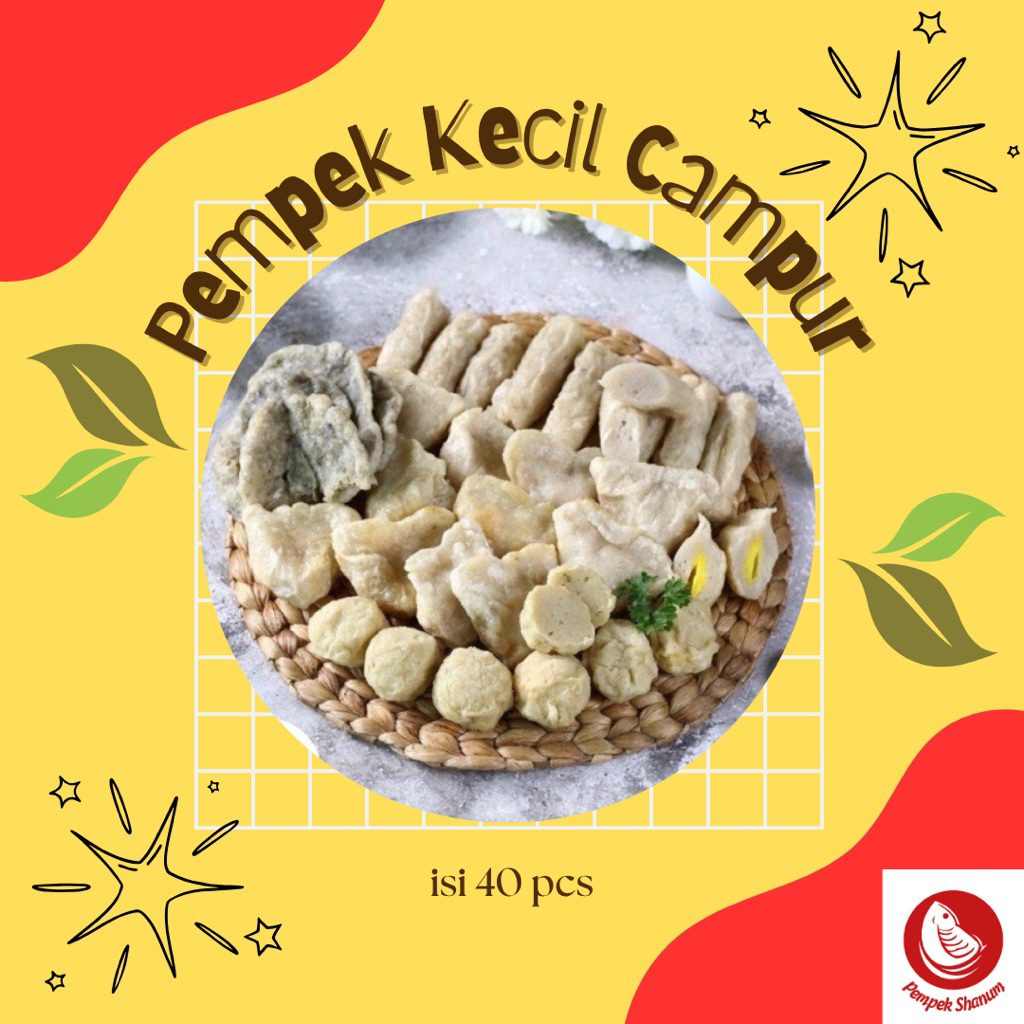 

PEMPEK PALEMBANG PAKET CAMPUR ISI 40 PCS + 400 ml CUKO KENTAL