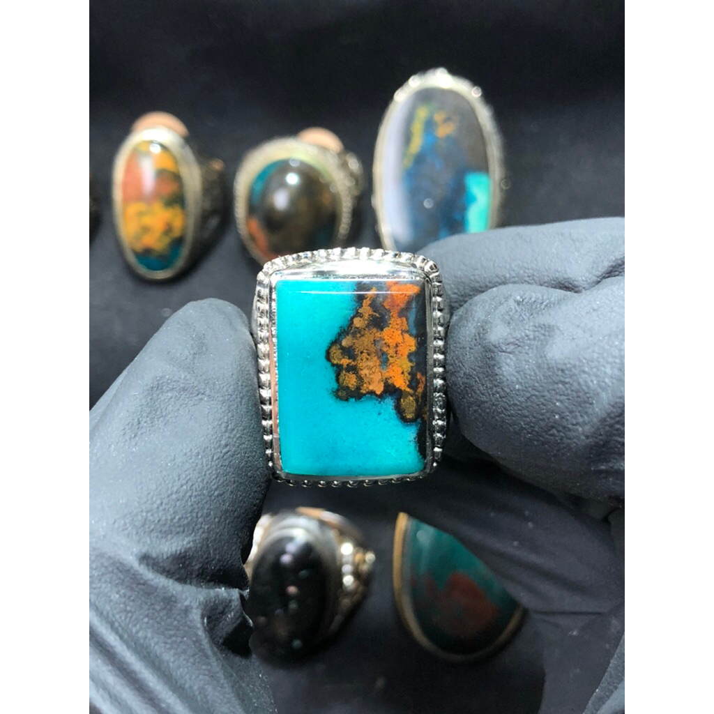 Batu Bacan Kembang Motif Kepala Sapi