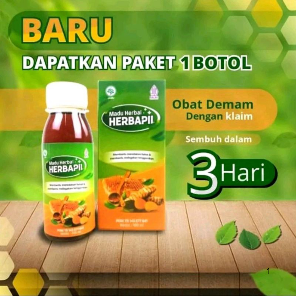 

Herbapil Madu Herbal Batuk Pilek Sinusitis Sangat Aman Cepat, Dan Tepat