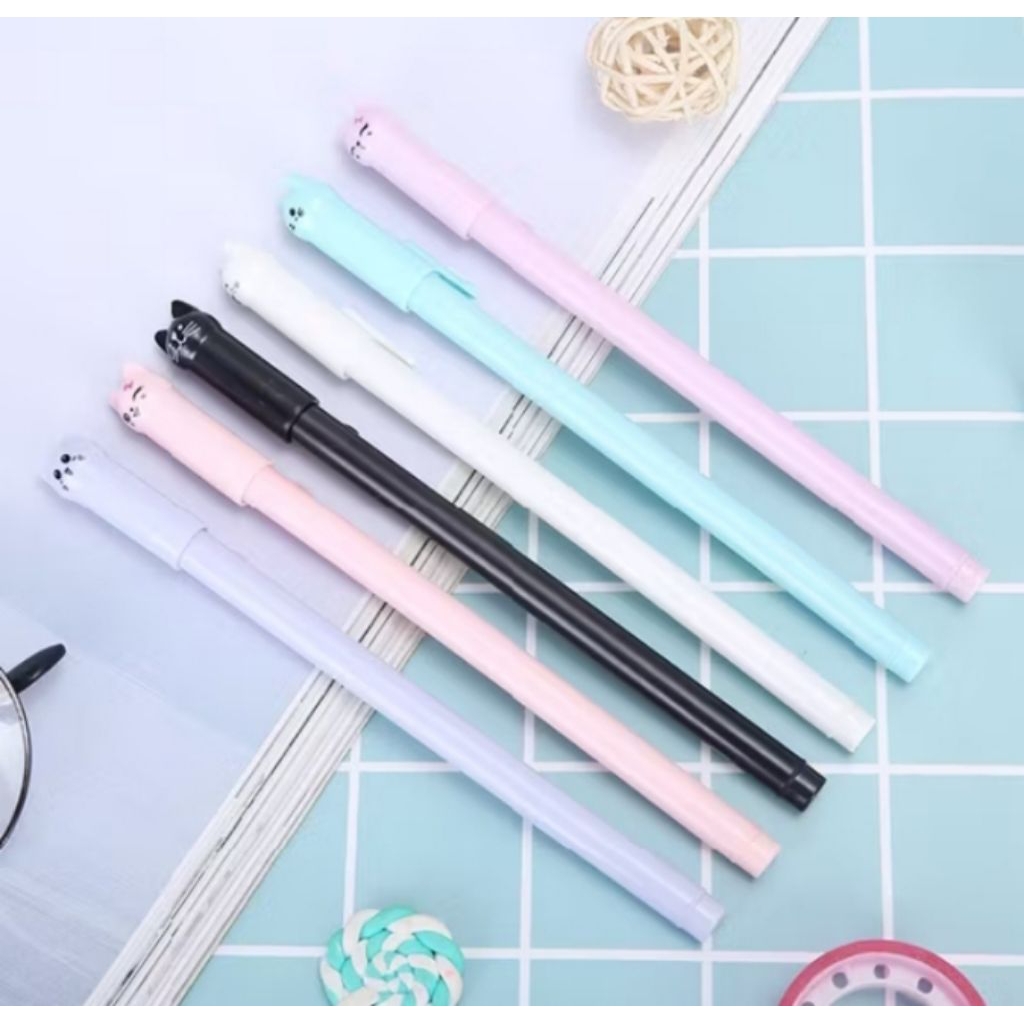 

DS - Pulpen Karakter Kucing Lucu / Pena Gel Lucu / Pena Karakter Meow