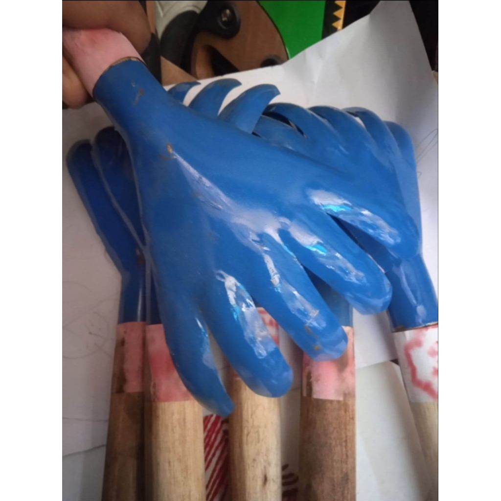 Garuk sampah besi/Cangkul garuk sampah/Garpu sampah besi besar/Garpu pembersih sampah/Garpu sampah/G