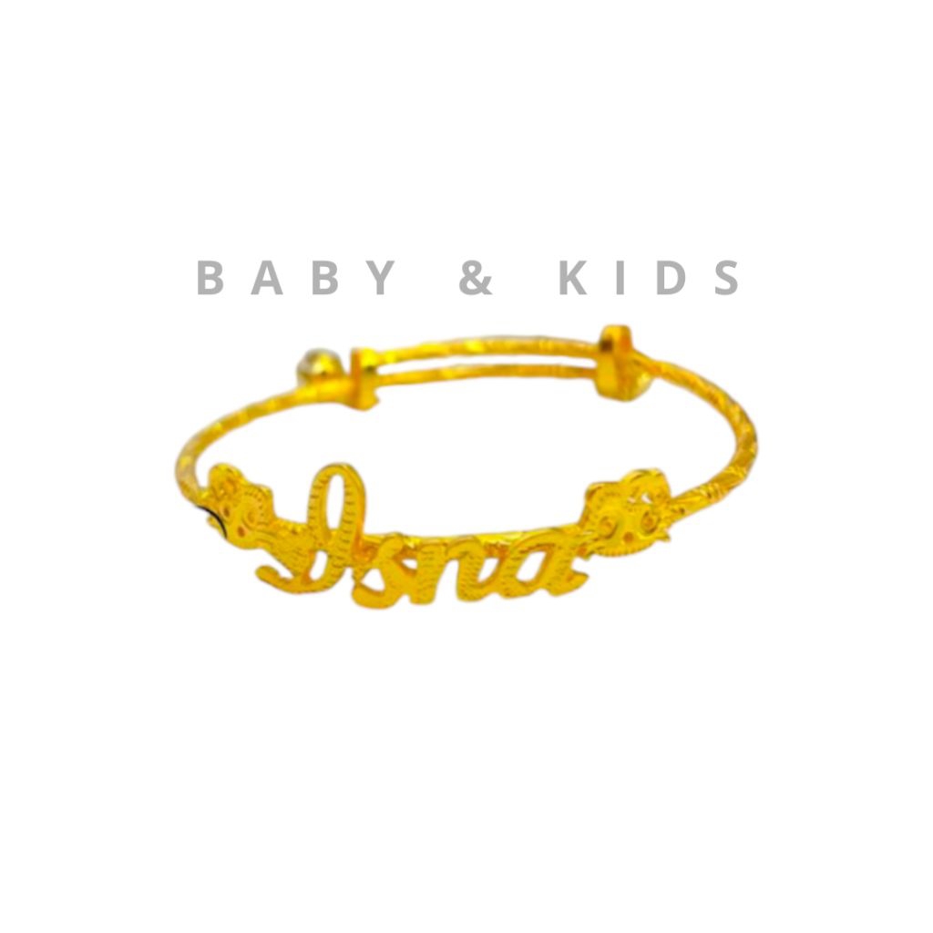 Gelang Nama titanium Anak Bayi gelang Hello kitty