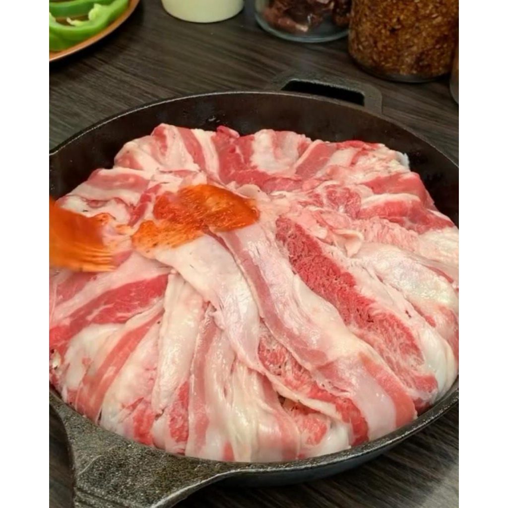 

Termurah Daging Slice BBQ Flank 1 kg Berlemak
