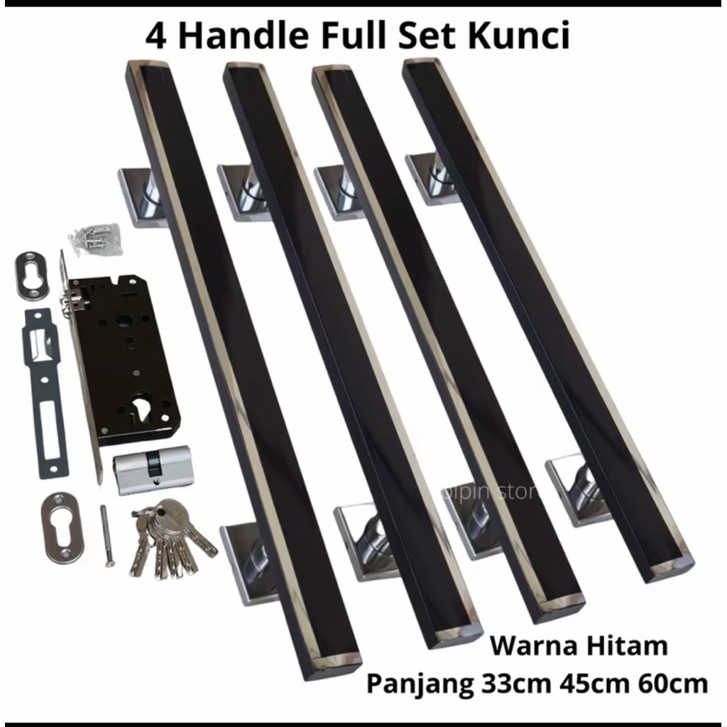 handle pintu gagang pintu paket 4pcs untung pintu kupu tarung/dua pintu model ktk minimalis