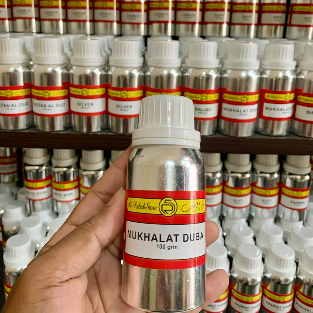 MUKHALAT DUBAI ALREHAB BIBIT MURNI 100ML PARFUM ARABIAN ORIGINAL SEGEL AL REHAB 100.ML BIBIT PARFUME