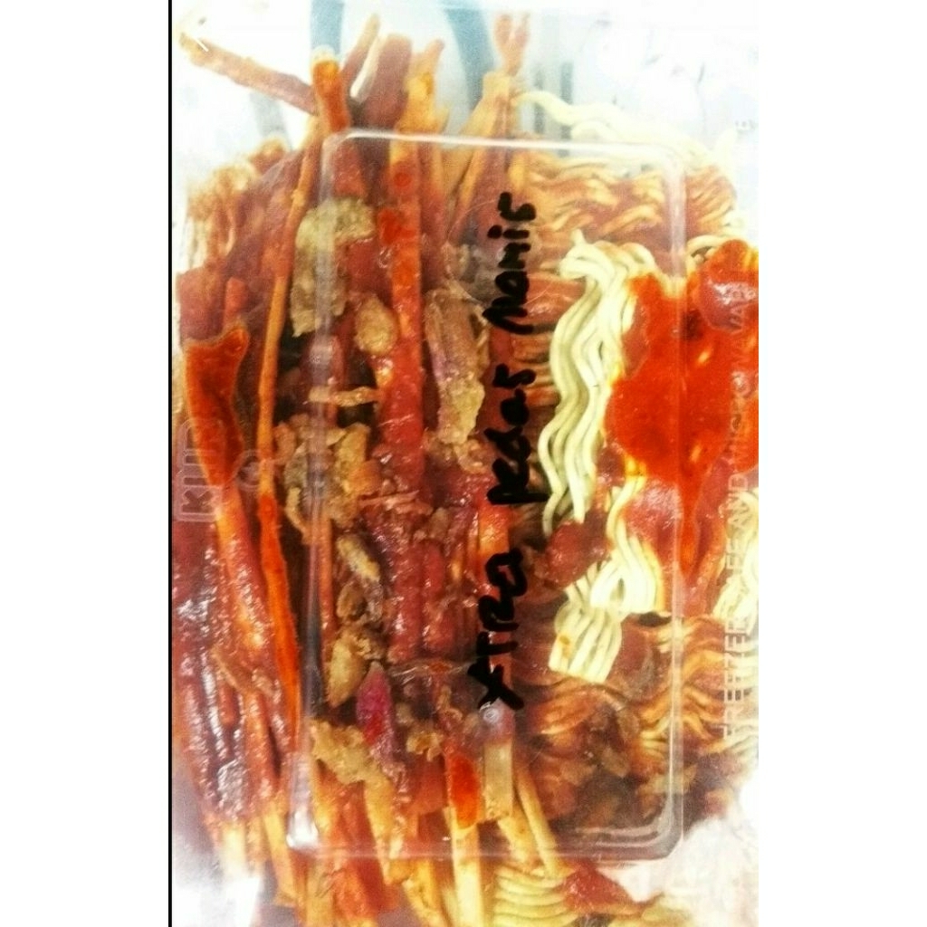 

Mi lidi mix mie renyah 230gram box 750ml bumbu basah