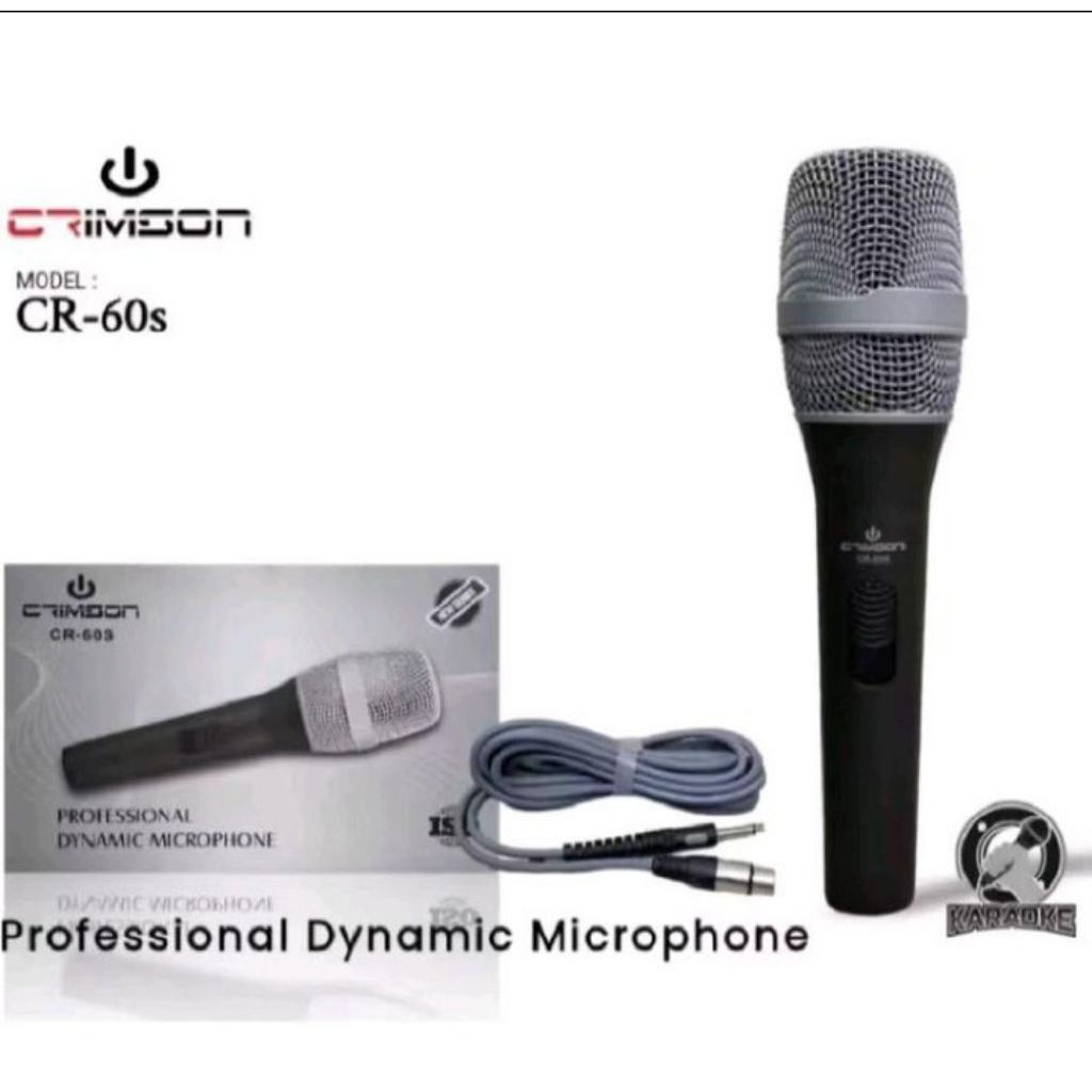 Mic Professional Dynamic Microphone CableCrimson CR-60 Original