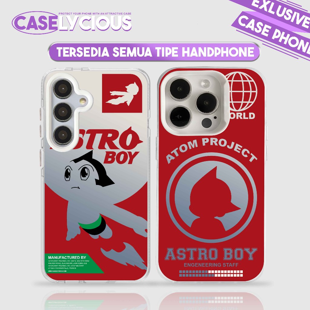 CASELYCIOUS CASE ASTROBOY ASTRONOUT ANIME HOLOGRAM UNTUK SEMUA TIPE HANDPHONE