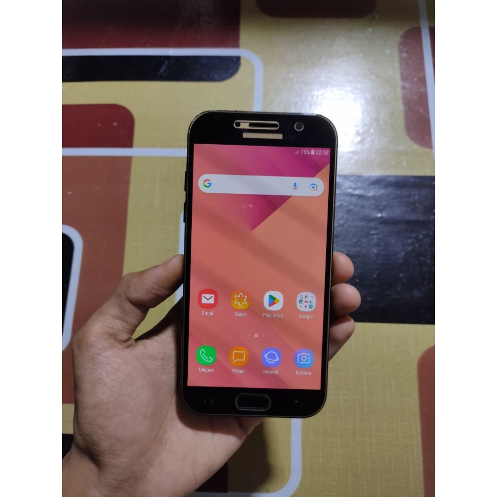 LCD FRAME SAMSUNG A5 2017 OLED ORI COPOTAN