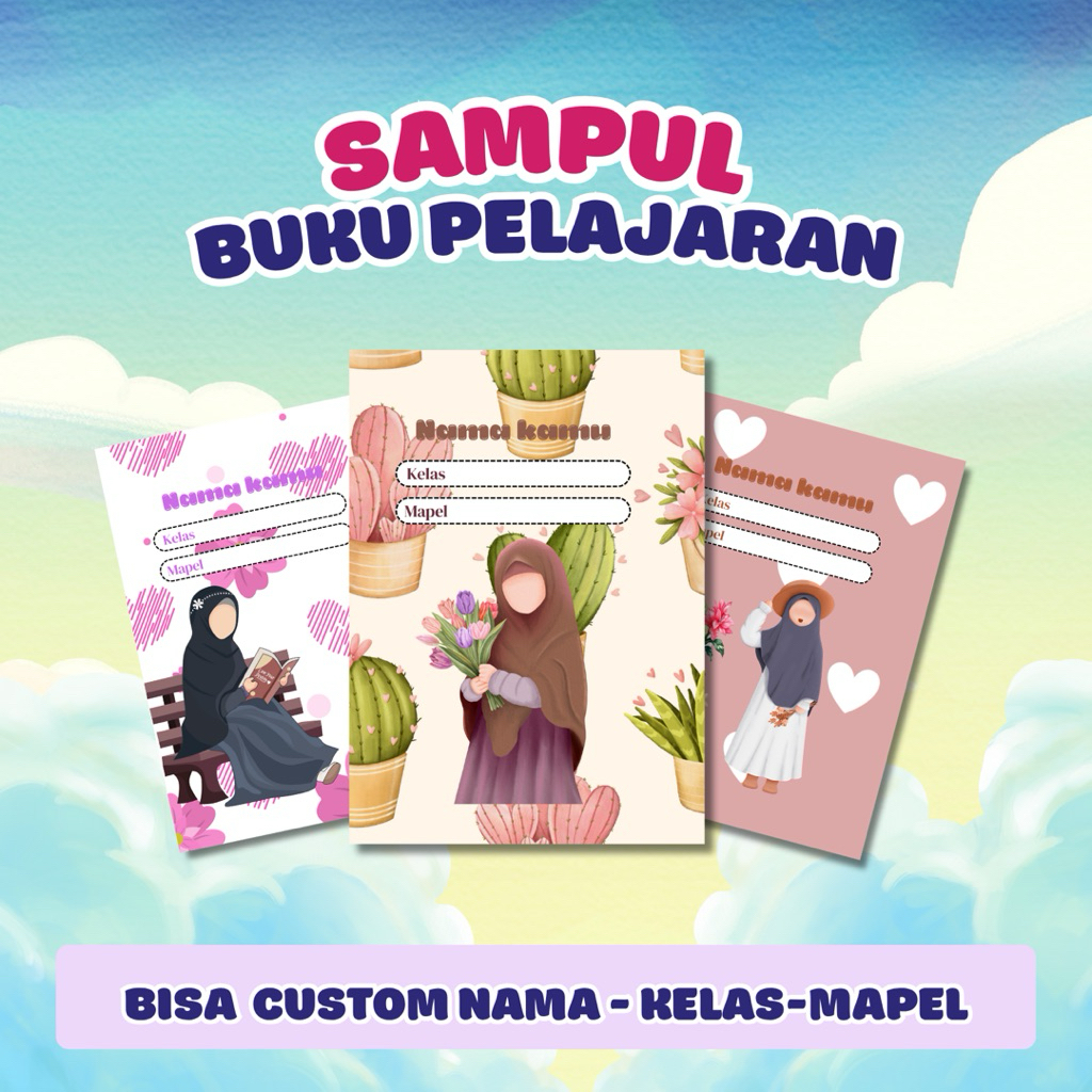 

Sampul Buku Custom SB027-031 isi 10 pcs Cover buku Sampul buku Kecil Standart Sidu sampul cover buku tulis siswa sekolah kelas TK SD SMP SMA