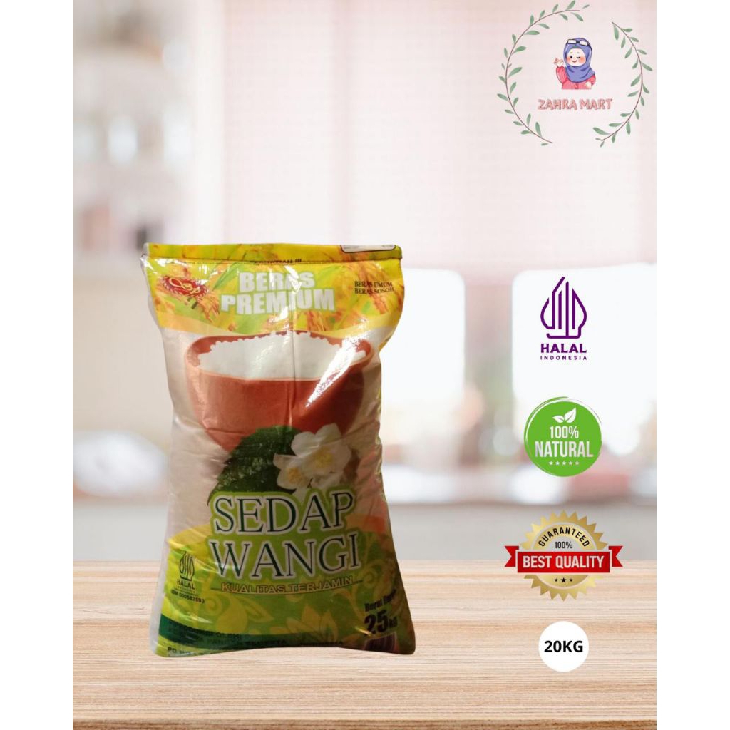 

BERAS SEDAP WANGI PULEN DAN WANGI 5 KG REPACK 20KG Dan 1 KARUNG