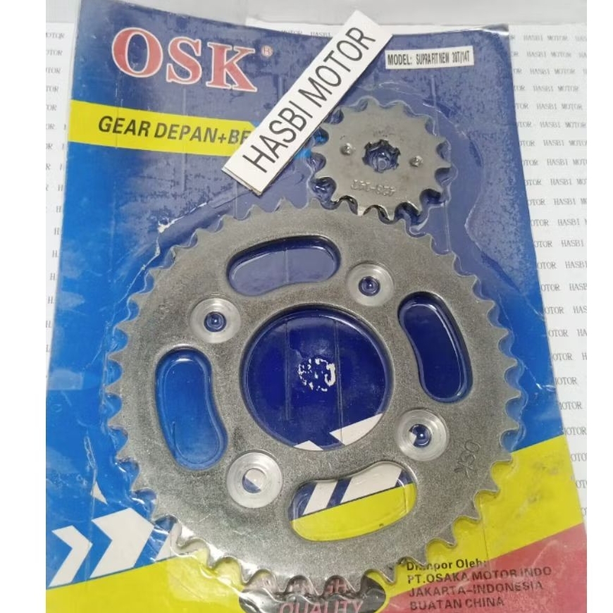 gear gir set belakang karisma Supra fit new Kirana Blade Supra x 125 Revo absolute 38T 14T 428