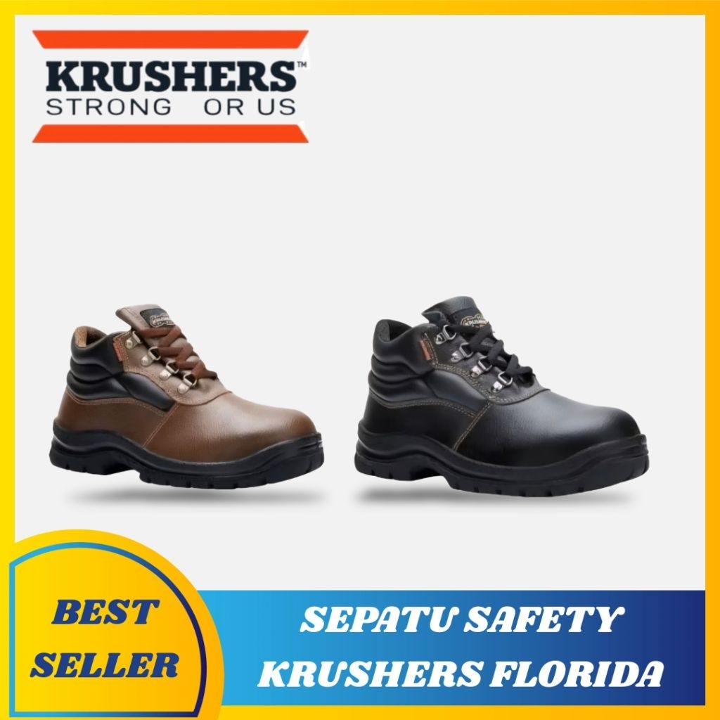 SEPATU SAFETY KRUSHERS FLORIDA ORIGINAL - SAFETY SHOES KRUSHERS ORI