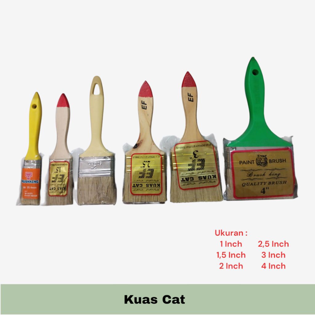 

Kuas Cat Tersedia Berbagai Ukuran