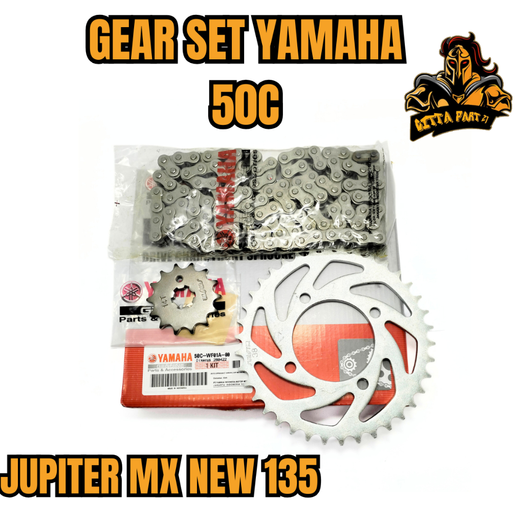 ASLI ORIGINAL GEAR SET YAMAHA 50C JUPITER  MX NEW 135