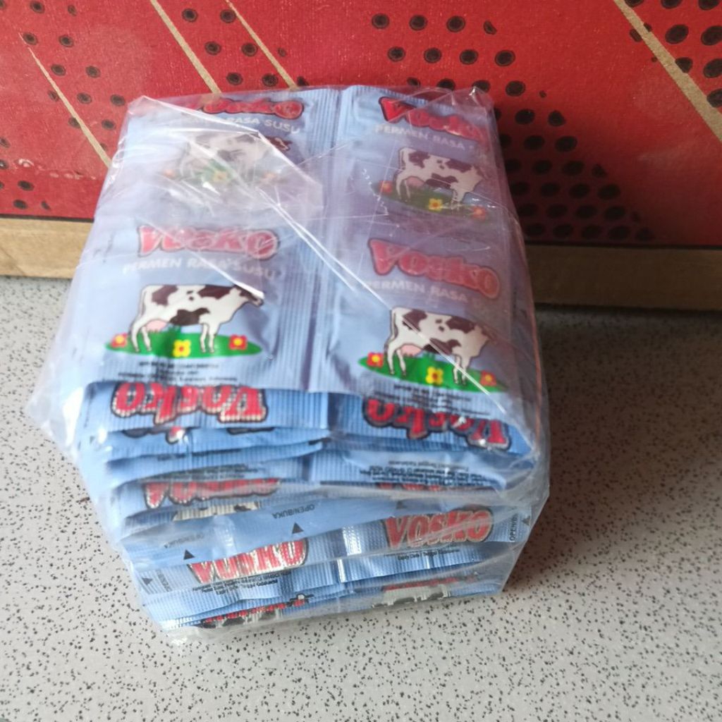 

permen vosko susu 20lembar/80pcs