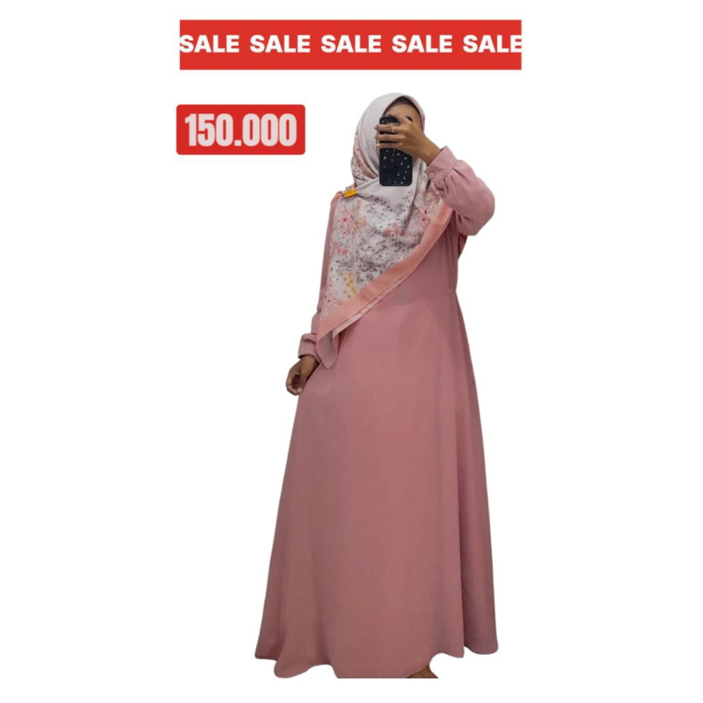 Gamis endomoda baju muslim wanita Gamis Dewasa Muslim Promo