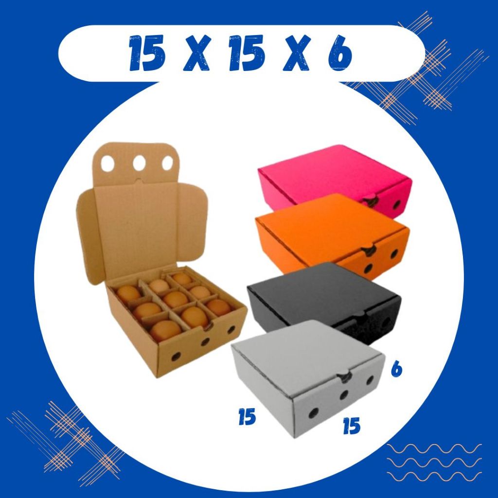 

Kardus 15x15x6 LD Box 15x15x6 LD Dus Telur Isi 9 15x15x6 LD Packing Tray Endog Asin Malang Grosir