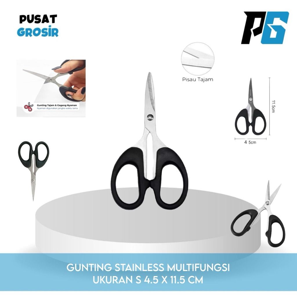 

Gunting Kertas Kecil ( Size S ) Sissors Paper Stainless Steel Tajam