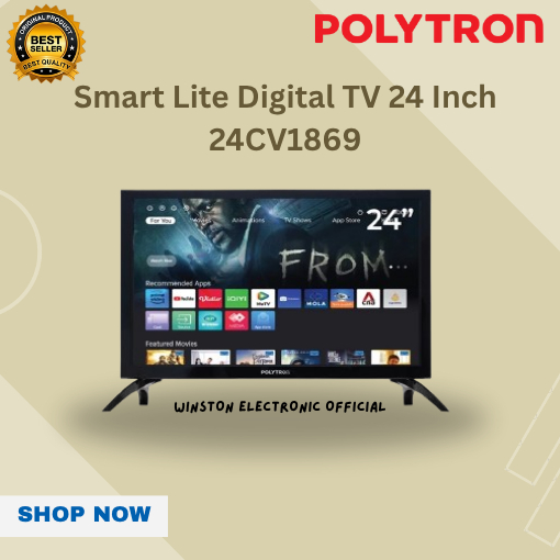 POLYTRON SMART DIGITAL TV 24 LED 24CV1869//24CV1869/24CV1869/24CV1869/100%ORIGINAL/GARANSI RESMI