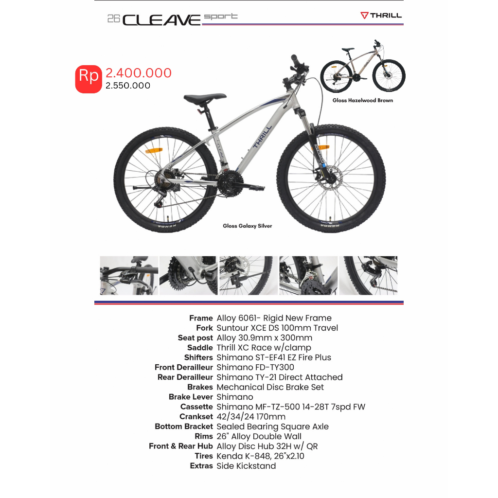 SEPEDA GUNUNG THRILL CLEAVE SPORT