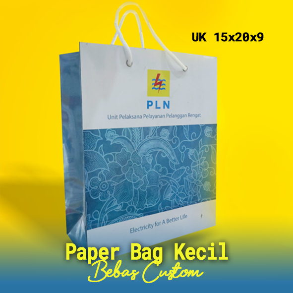 

Paper Bag Custom Ukuran Kecil, Paper Bag Desain Suka-Suka, Paper Bag Laminating Glossy, Paper Bag Premium