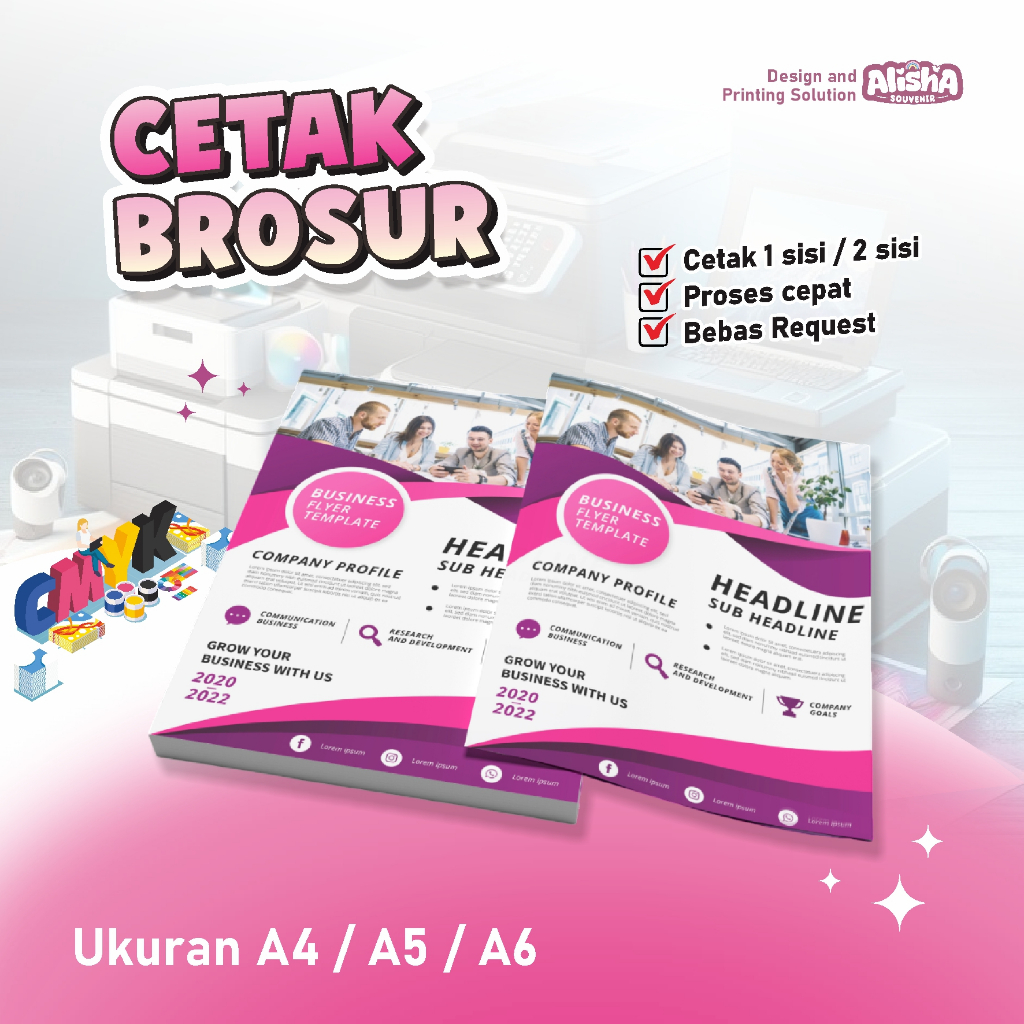 

Cetak Brosur Custom Cepat & Murah - Ukuran A4, A5, A6 / Cetak Brosur Pamflet Flyer Custom
