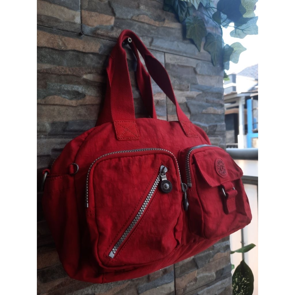 Tenteng Merah KIPLING - TAS PRELOVED BRANDED ORIGINAL