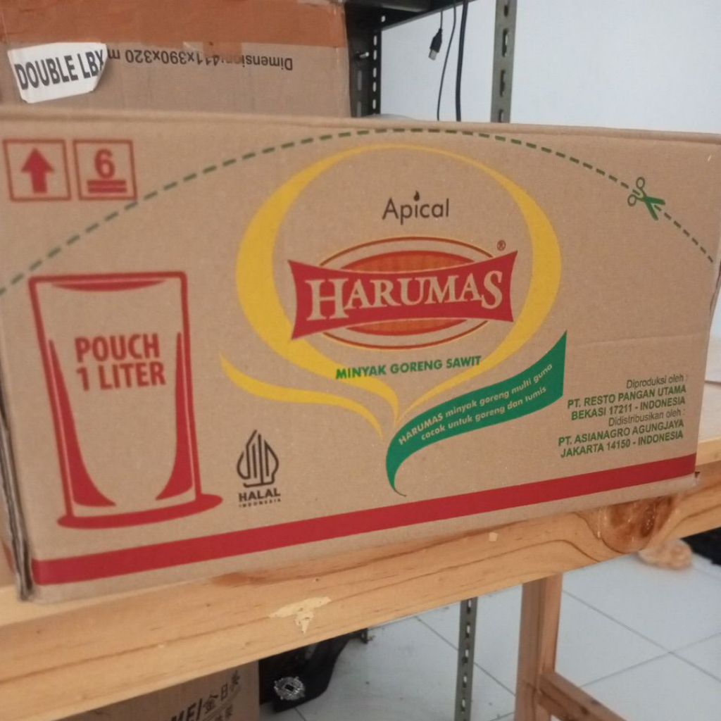 

Minyak Goreng Harumas 1 Dus (kemasan 1 Liter) isi 12 Pouch