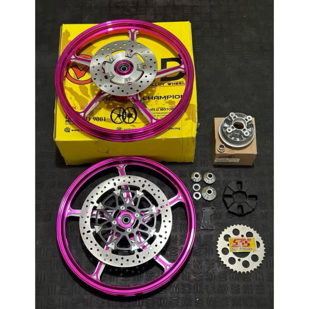 velg vnd dobel disk pnp ninja cbr klx crf sonic satria2t supra gtr