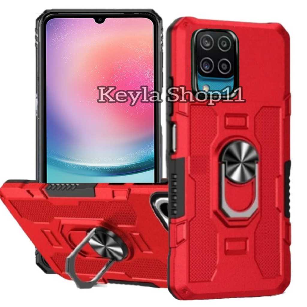 Casing Untuk Samsung A12/M12 Hardcase Robot Hit Eye Whit Ring Transformer Phantom Hybrit Armor