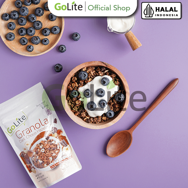 

Granola Premium Dark Choco Hazelnut Toasted Muesli 100g GoLite