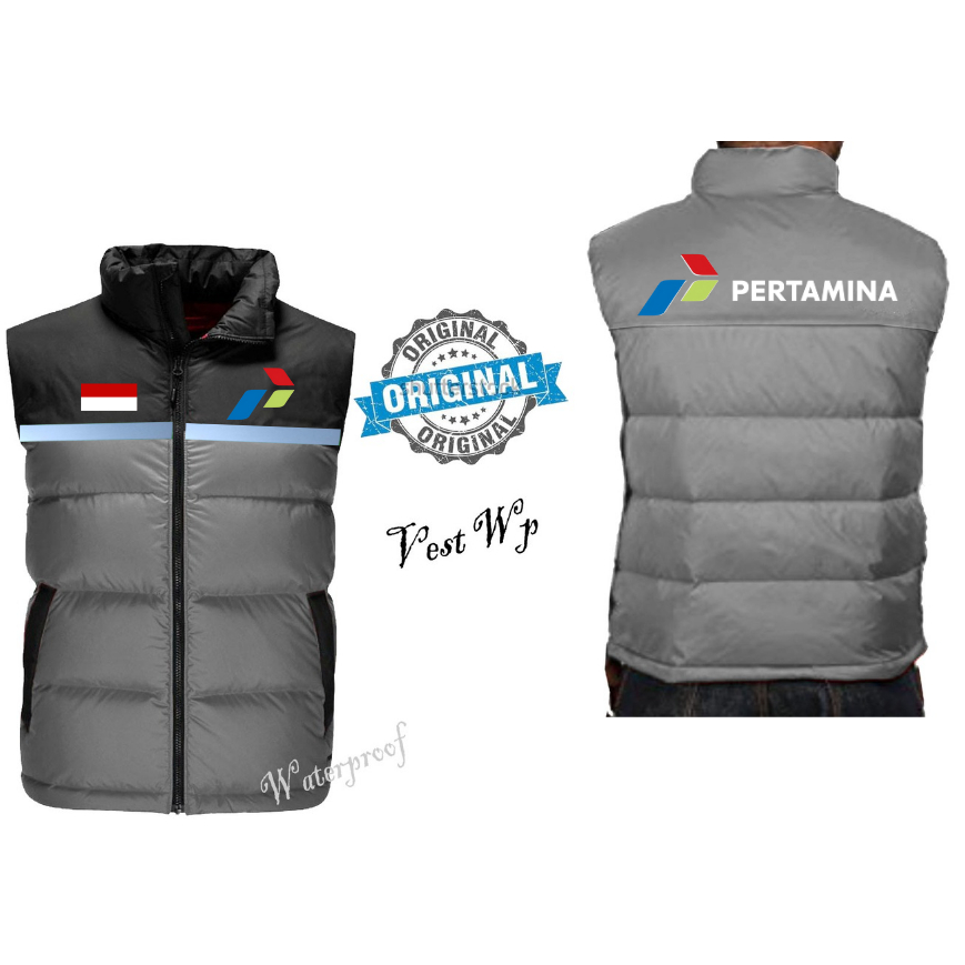 Rompi Pria | Vest Outdoor Pria Wanita | Rompi Pertamina | Jaket Rompi Logo Pertamina | Vest Outdoor 