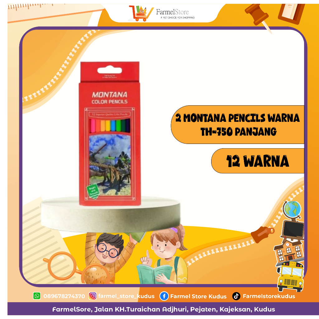 

Montana Pencils Warna Th-750 Panjang (12 Warna)